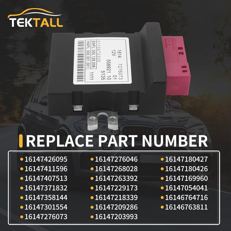 Tektall 16147276073 Fuel Pump Control Module Unit Oil Control Computer Module for B-M-W X3 X4 X5 X6 228i 320i 328i 335i 428i 435i 528i 535i 550i 640i 740i 750Li 760Li M2 Replace# 16147268462 - Image 4